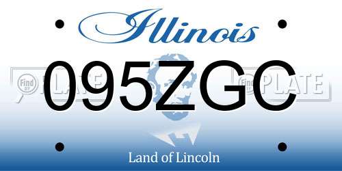 095ZGC Illinois License Plate