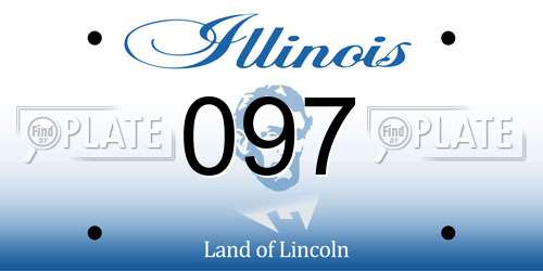 097 Illinois License Plate