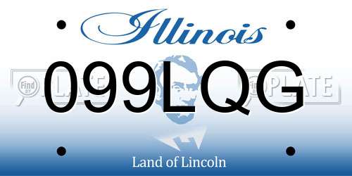 099LQG Illinois License Plate