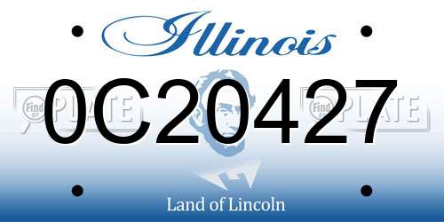 0C20427 Illinois License Plate