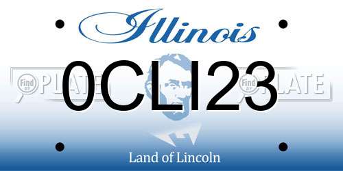 0CLI23 Illinois License Plate