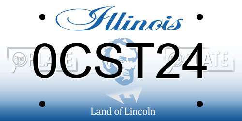 0CST24 Illinois License Plate