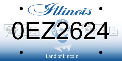 0EZ2624 Illinois License Plate