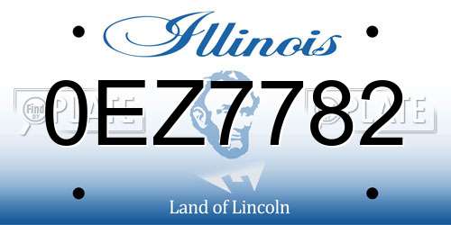 0EZ7782 Illinois License Plate