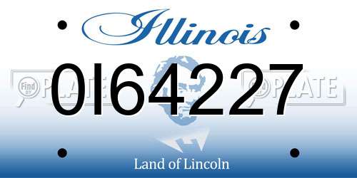 0I64227 Illinois License Plate