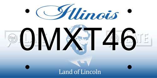 0MXT46 Illinois License Plate