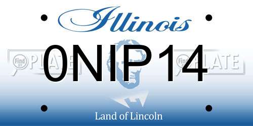 0NIP14 Illinois License Plate