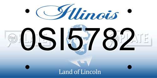 0SI5782 Illinois License Plate