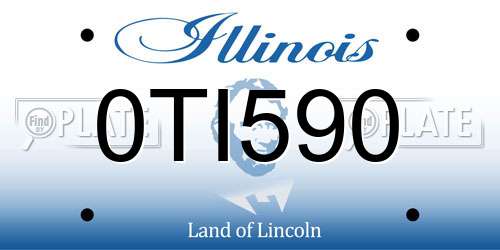 0TI590 Illinois License Plate