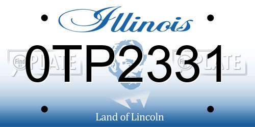 0TP2331 Illinois License Plate