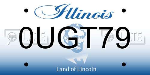 0UGT79 Illinois License Plate