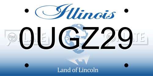 0UGZ29 Illinois License Plate