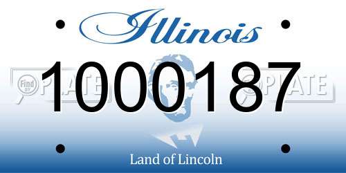 1000187 Illinois License Plate