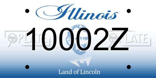 10002Z Illinois License Plate