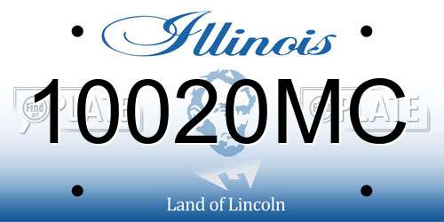 10020MC Illinois License Plate