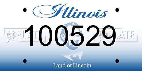 100529 Illinois License Plate
