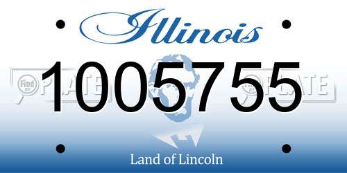 1005755 Illinois License Plate