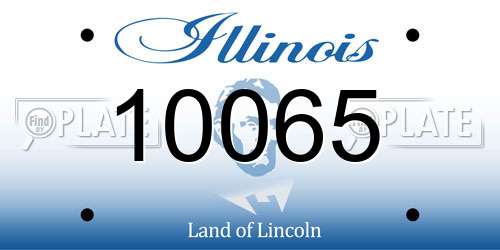 10065 Illinois License Plate