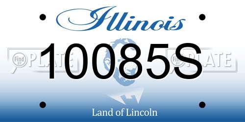 10085S Illinois License Plate