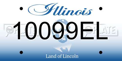 10099EL Illinois License Plate