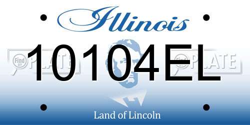 10104EL Illinois License Plate