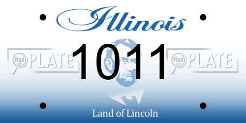1011 Illinois License Plate