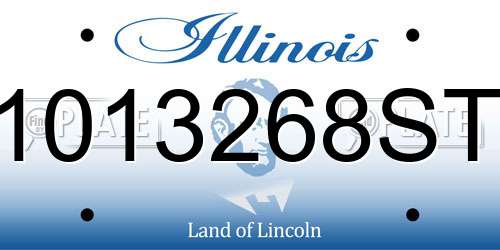 1013268ST Illinois License Plate