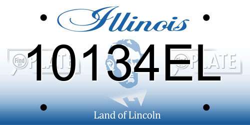 10134EL Illinois License Plate