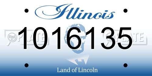 1016135 Illinois License Plate