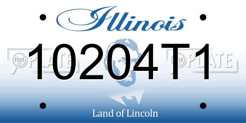 10204T1 Illinois License Plate