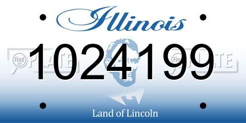1024199 Illinois License Plate