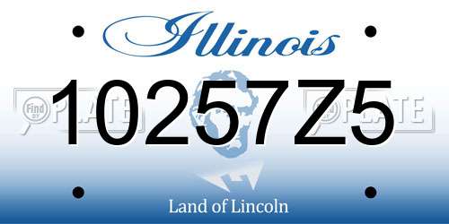 10257Z5 Illinois License Plate