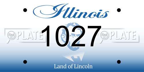 1027 Illinois License Plate