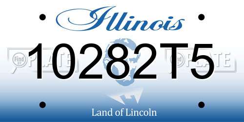 10282T5 Illinois License Plate