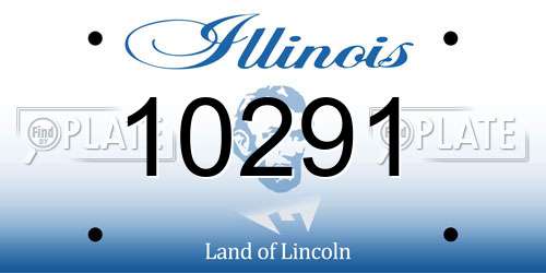 10291 Illinois License Plate