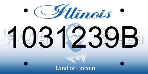 1031239B Illinois License Plate