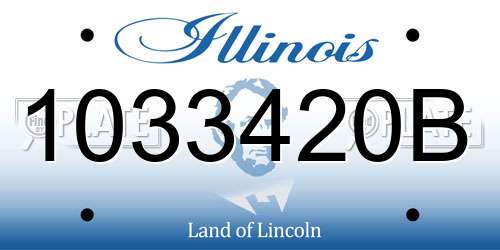 1033420B Illinois License Plate