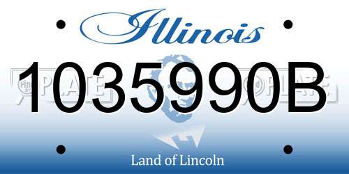 1035990B Illinois License Plate