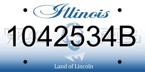 1042534B Illinois License Plate