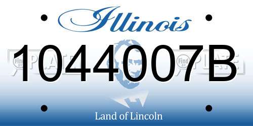 1044007B Illinois License Plate