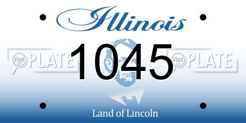1045 Illinois License Plate