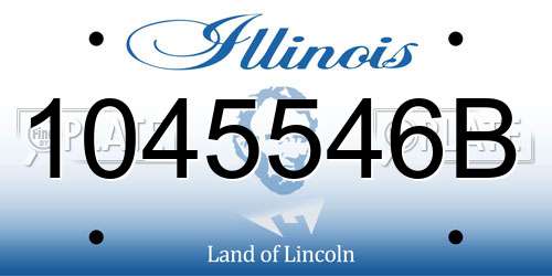 1045546B Illinois License Plate