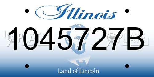 1045727B Illinois License Plate