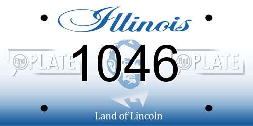 1046 Illinois License Plate