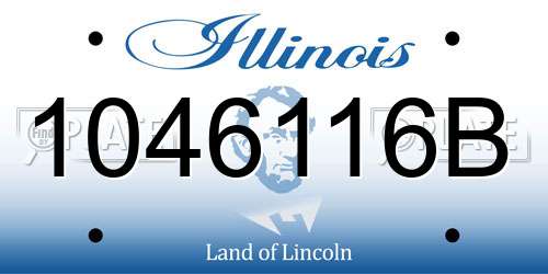 1046116B Illinois License Plate