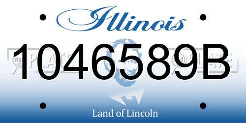 1046589B Illinois License Plate