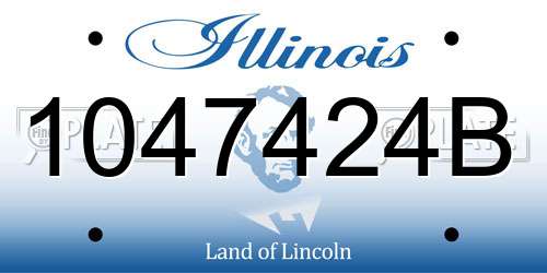 1047424B Illinois License Plate