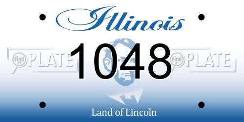 1048 Illinois License Plate