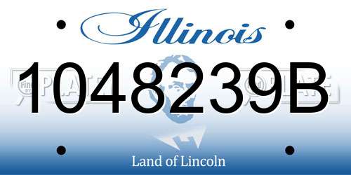 1048239B Illinois License Plate