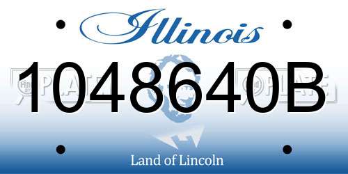 1048640B Illinois License Plate